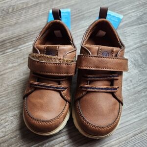 NWT Stride Rite Ethan Sneakers Brown Boys Loafers Size 7